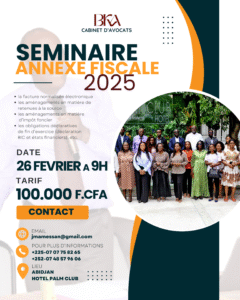 Séminaire Annexe fiscale 2025 à Palm Club