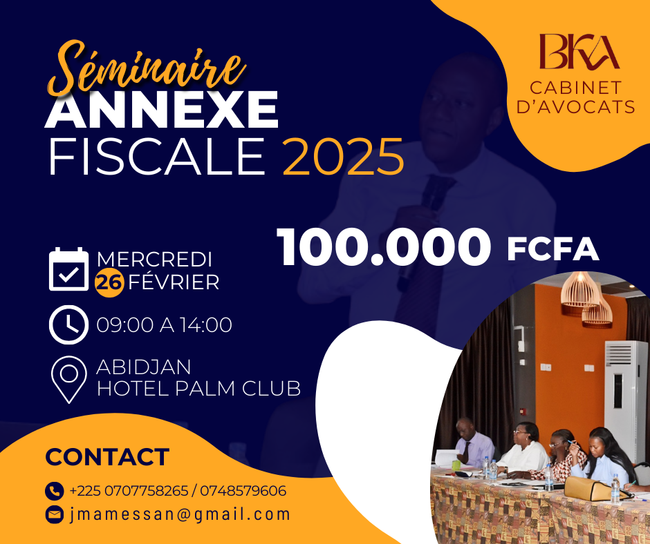 Séminaire Annexe fiscale 2025